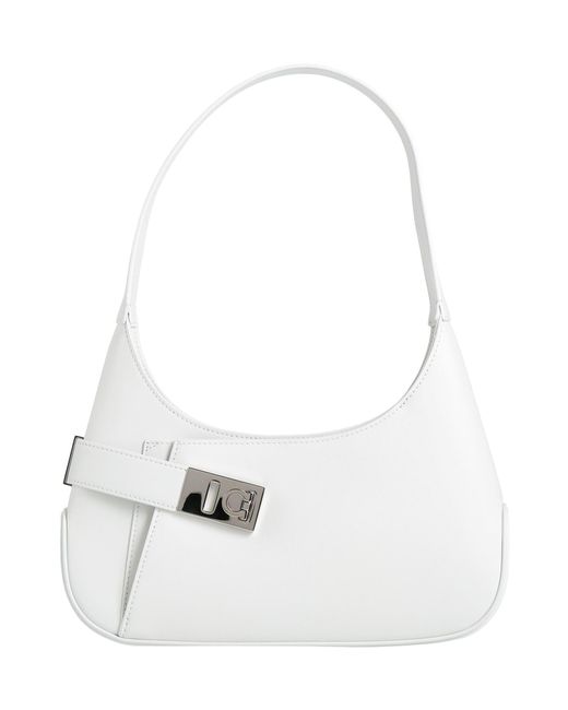 Ferragamo White Archive Sh S -- Handbag Calfskin
