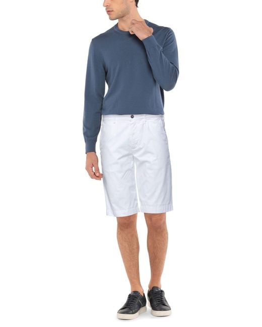 40weft Blue Shorts & Bermuda Shorts Cotton for men
