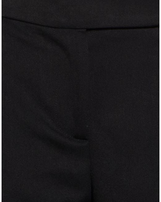 Pinko Black Pants Viscose, Polyamide, Elastane