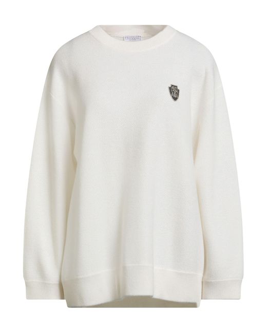 Pullover Brunello Cucinelli de color White