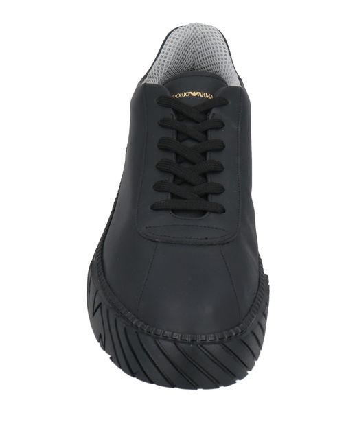 Emporio Armani Black Trainers for men