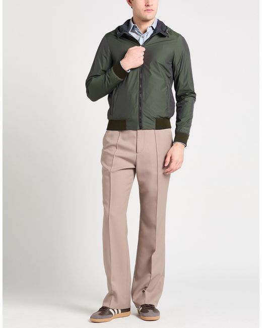 Moorer Green Military Jacket Polyamide, Polyester, Elastane for men