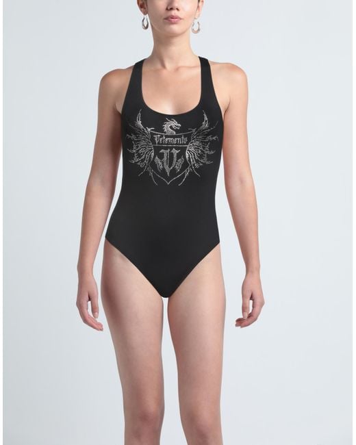 Vetements Black One-piece Swimsuit