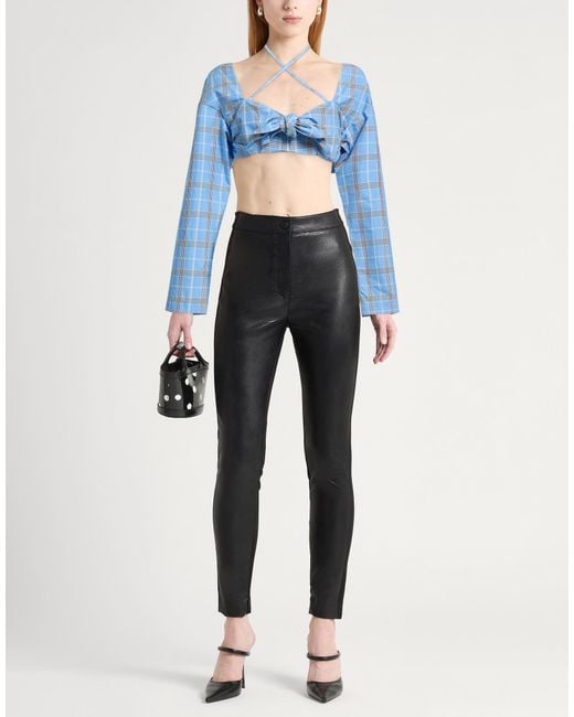 MSGM Blue Azure Top Cotton, Polyester