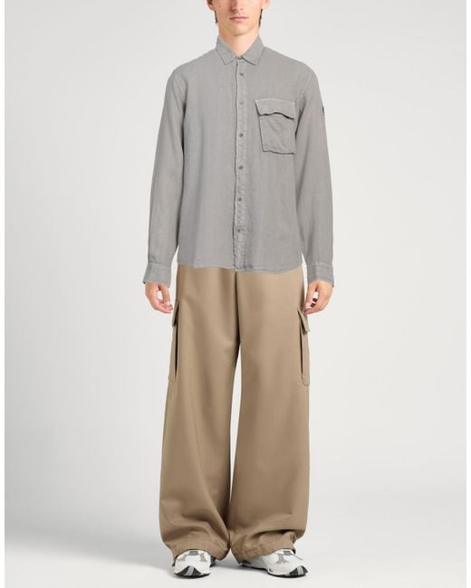 Belstaff Gray Light Shirt Linen for men
