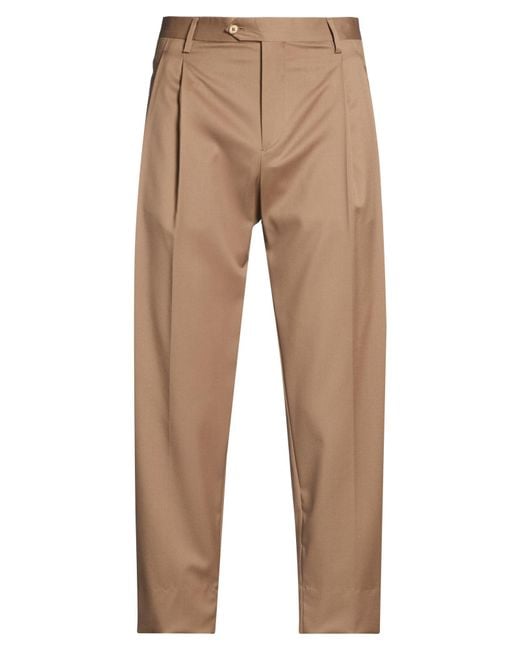 Briglia 1949 Natural Racconta La Sartoria Pants Virgin Wool for men