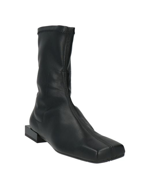Ras Black Ankle Boots Leather