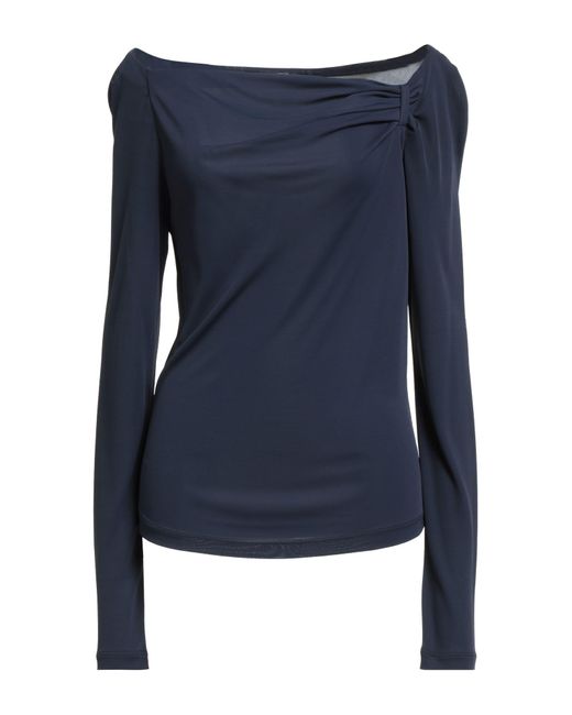 Les Copains Blue Midnight Top Viscose, Polyester