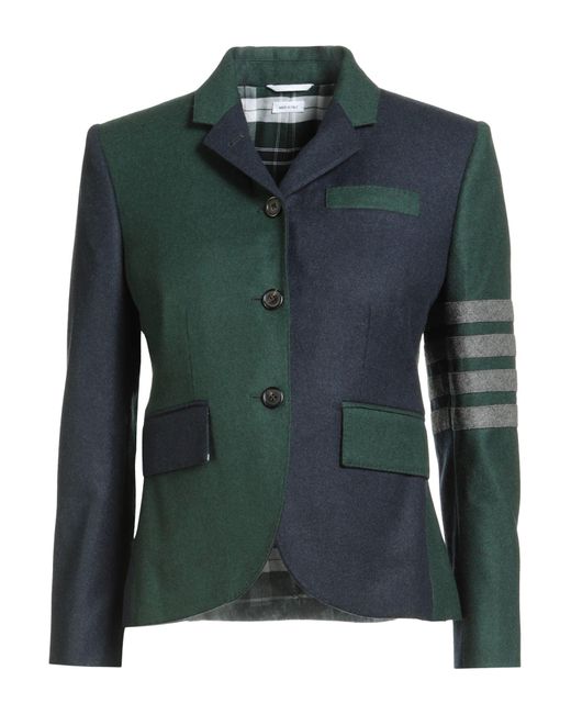 Thom Browne Green Blazer Virgin Wool