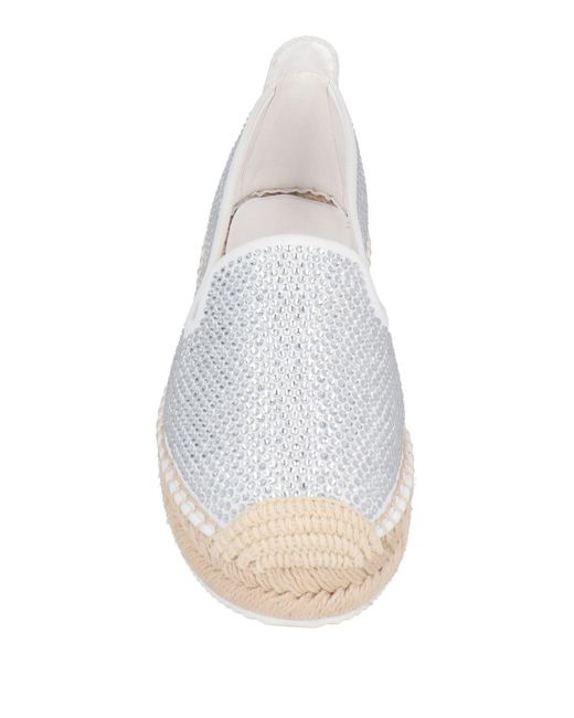 DKNY White Espadrilles Textile Fibers