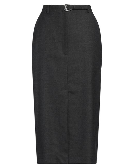 Sandro Black Midi Skirt