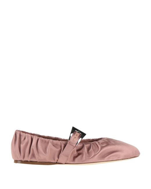 Paris Texas Pink Ballet Flats Textile Fibers