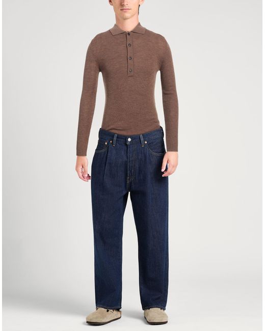Grifoni Brown Camel Sweater Virgin Wool for men