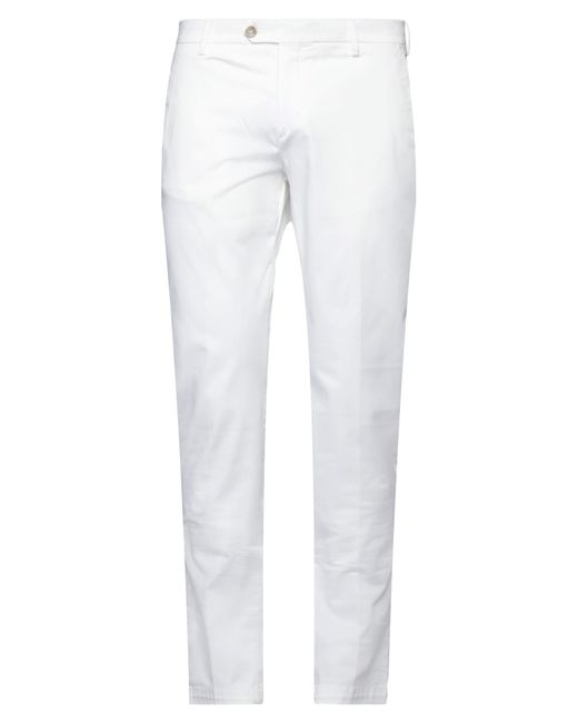 BE ABLE White Pants Cotton, Elastane for men