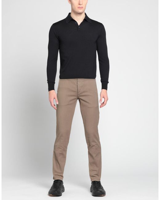 0/zero Construction Gray Pants Cotton, Elastane for men