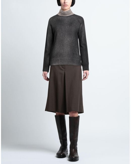 Aragona Gray Turtleneck Wool, Cashmere