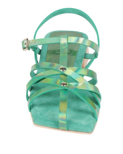 Ras Green Sandals