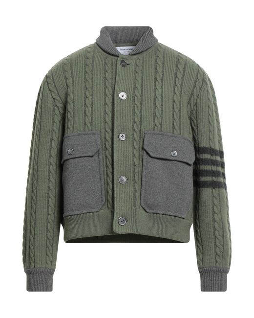Thom Browne Green Cardigan for men
