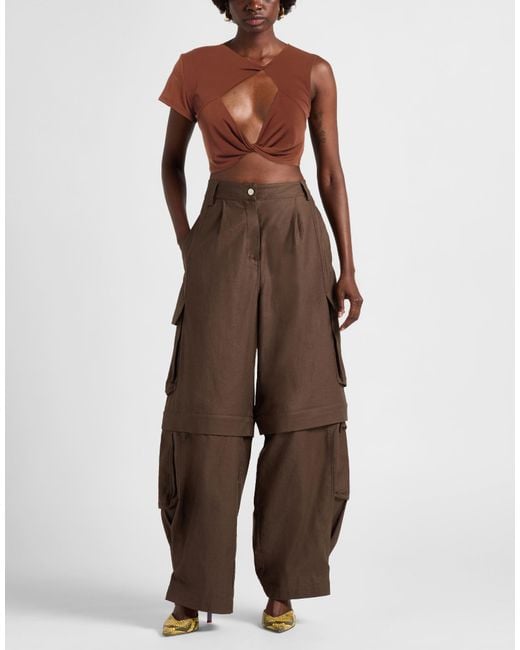 SEVENTY VENEZIA Brown Top Polyester, Elastane