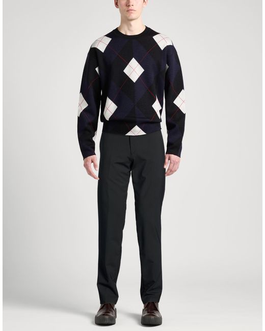 Lardini Black Pants Wool, Elastane for men