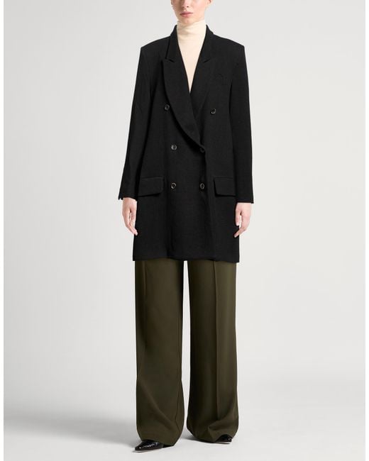 Uma Wang Black Overcoats & Trench Coats