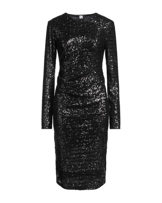 DKNY Black Midi-Kleid
