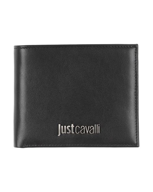 Just Cavalli Black Wallet Leather for men