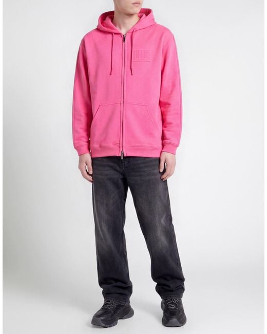 VTMNTS Pink Fuchsia Sweatshirt Polyester, Cotton for men