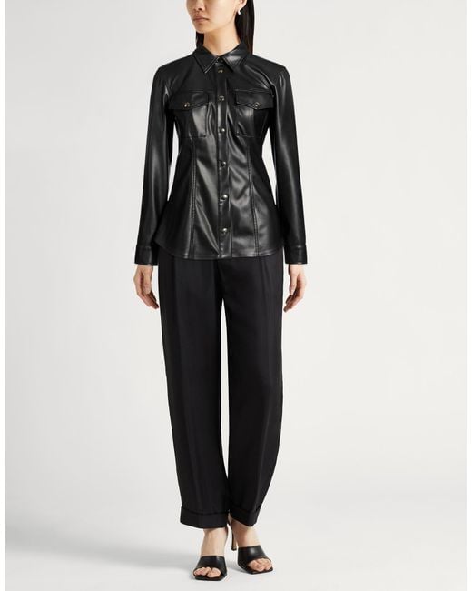 Semicouture Black Shirt Polyurethane