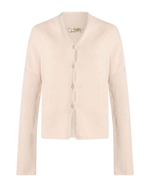 Gentry Portofino White Cardigan Cashmere