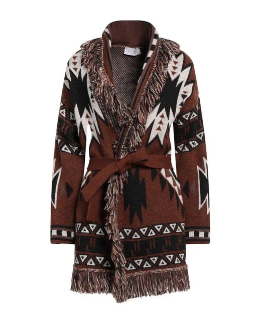 Gaelle Paris Brown Cardigan Viscose, Polyester, Polyamide