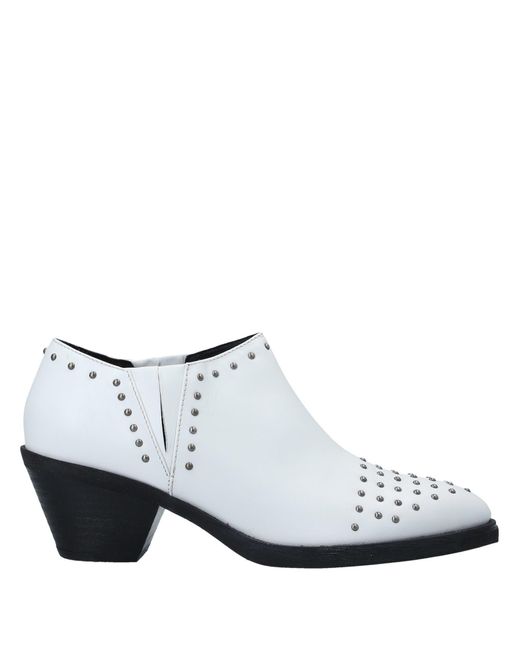 Geox White Ankle Boots