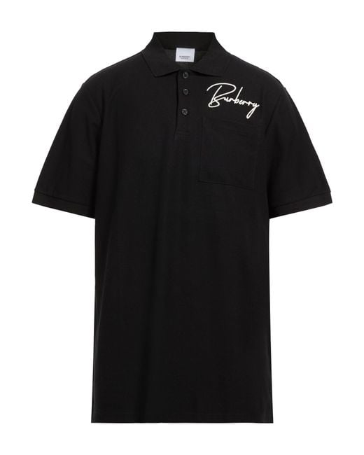Burberry Black Polo Shirts for men