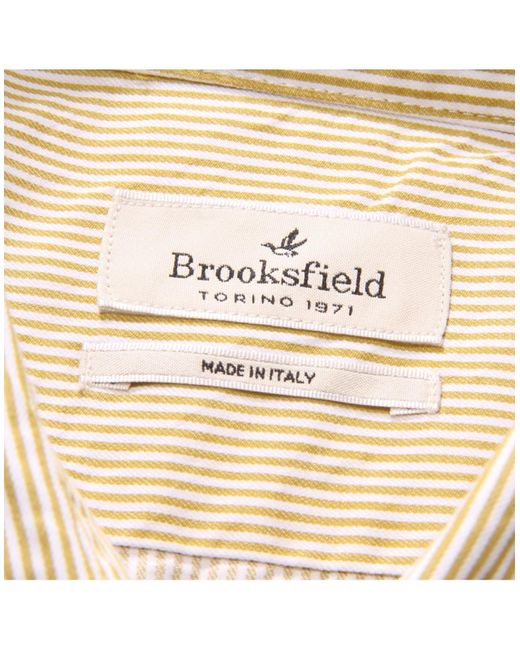 Brooksfield Hemd in Natural für Herren
