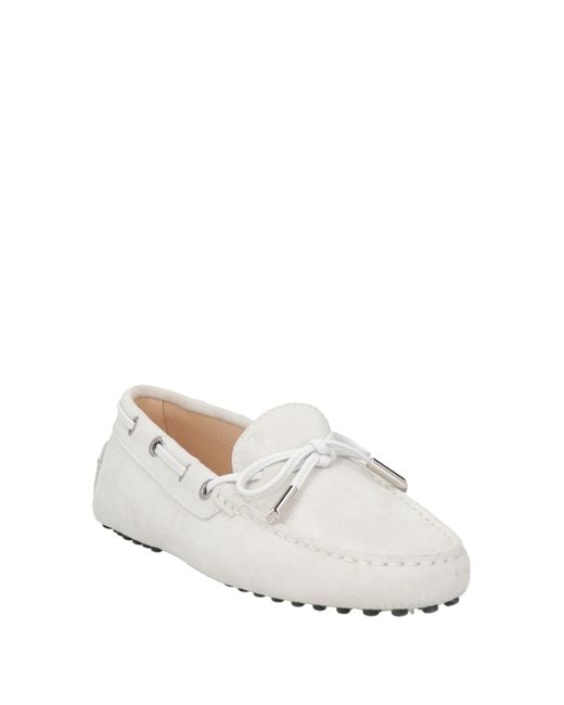 Tod's White Loafers