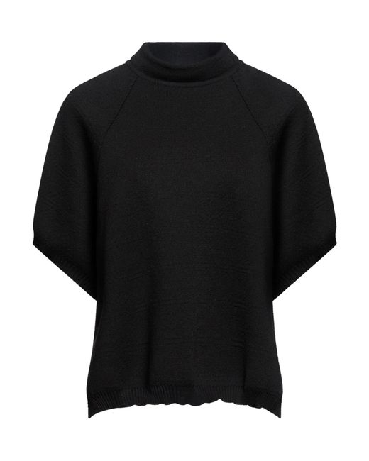 Hannes Roether Black Turtleneck Virgin Wool