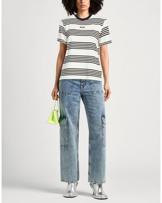 MSGM White T-Shirts
