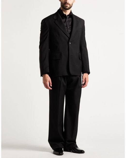 Hevò Black Blazer Polyester for men