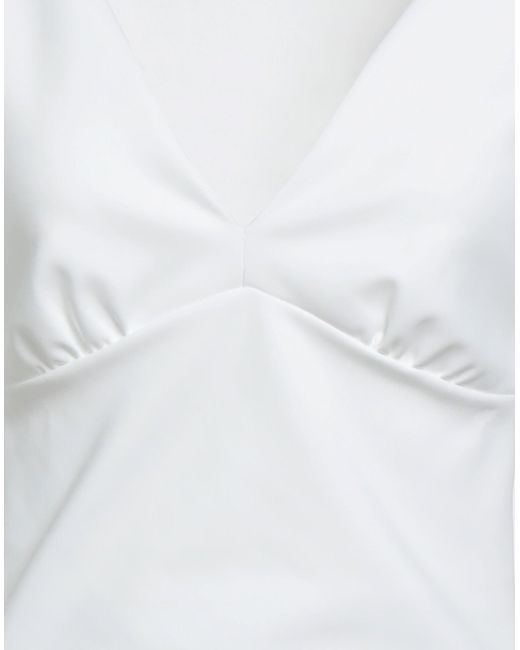 La Petite Robe Di Chiara Boni White Top Polyamide, Elastane