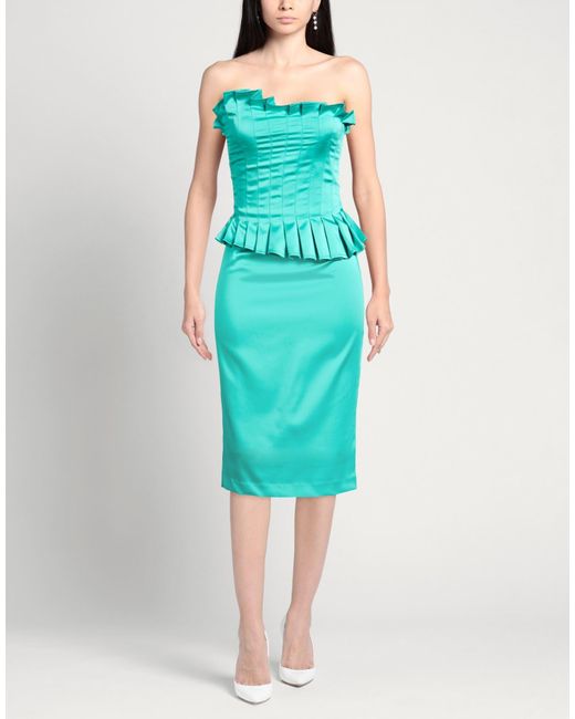 Babylon Blue Midi Dresses