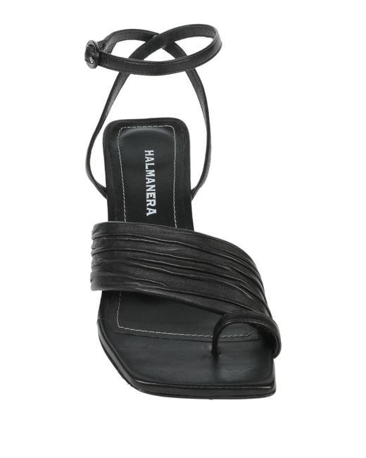 Halmanera Black Thong Sandal