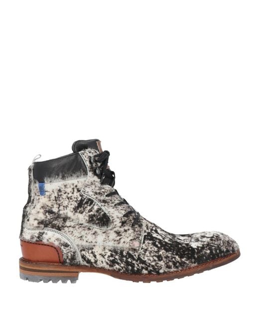 Floris Van Bommel Brown Ankle Boots for men