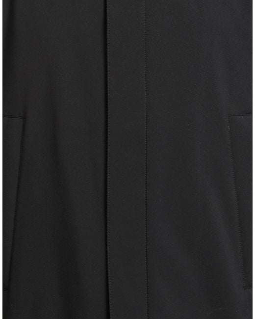 Peuterey Black Coat Polyester, Elastane for men