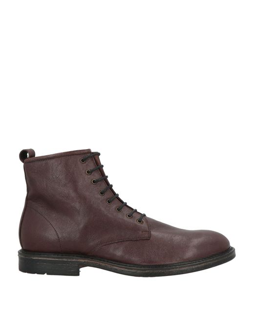 LE BOHÉMIEN Brown Dark Ankle Boots Leather for men