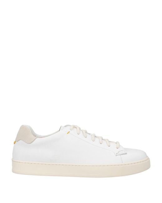 Doucal's White Sneakers Leather for men