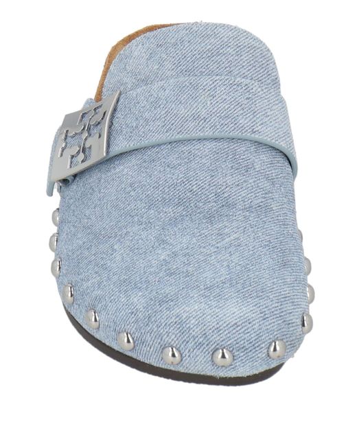 Tory Burch White Mules & Clogs Leather