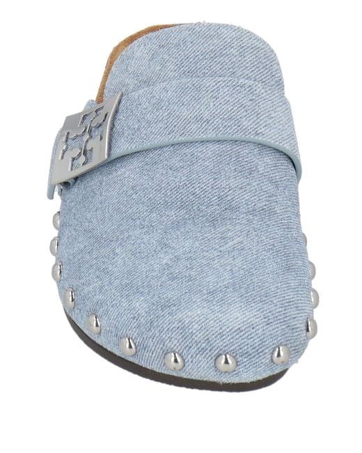 Tory Burch White Mules & Clogs Leather