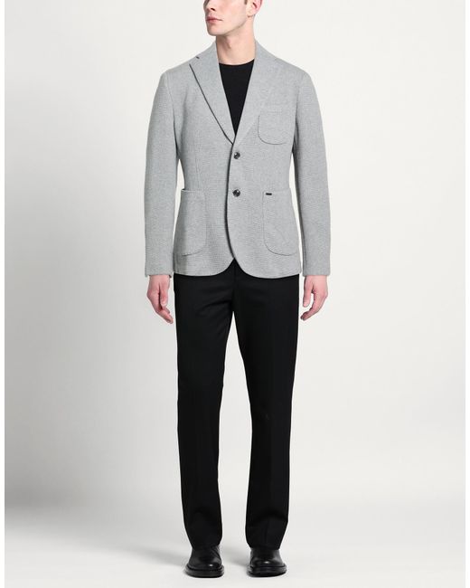 Gianni Lupo Gray Blazer for men