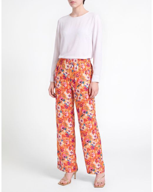 MSGM Orange Pants Polyester