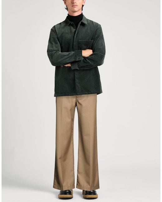 Lemaire Natural Pants Polyester, Wool for men